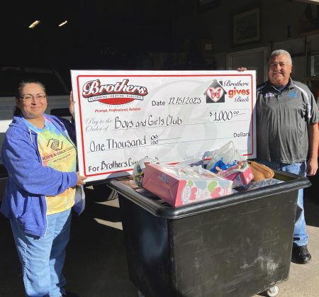 Boys & Girls Clubs of Denver Metro Accepting Toys and a $1,000 donation from Brothers Plumbing.