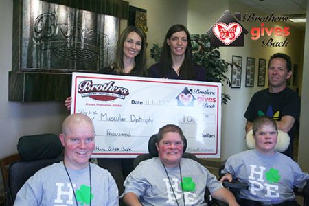 Brothers Gives Back to the MDA centered image